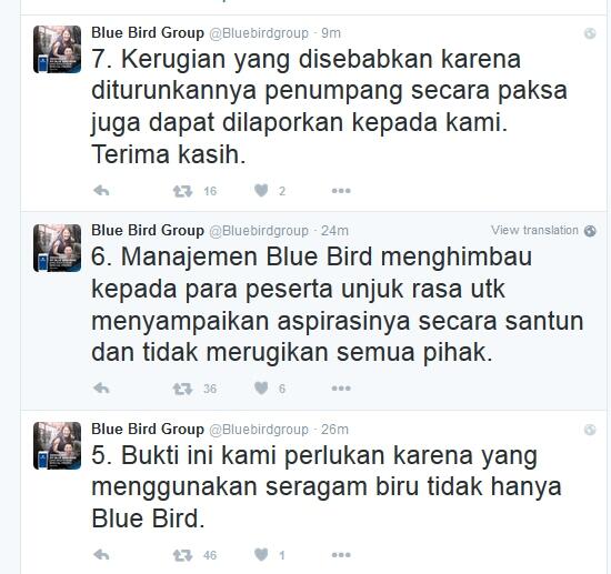 Ini Kata Bos Blue Bird Soal Demo Anarkis Sopir Taxi