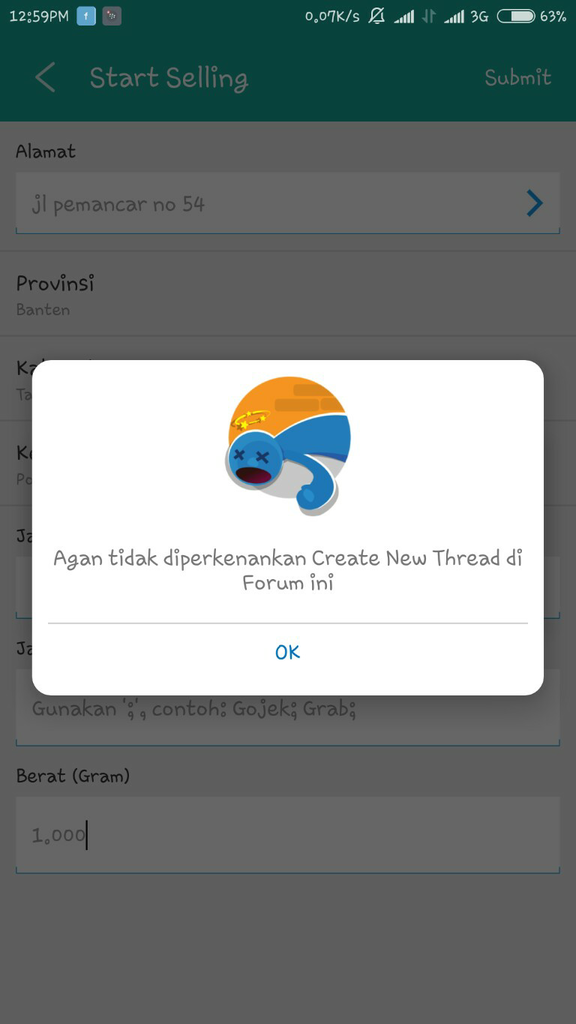 help tidak bisa posting di FJB kaskus