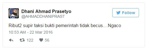 ★Dhani:Ribut SopirTaksi Bukti Pemerintah Ngaco,Farhat:Anak Lu Nabrak Orang Juga Ngaco