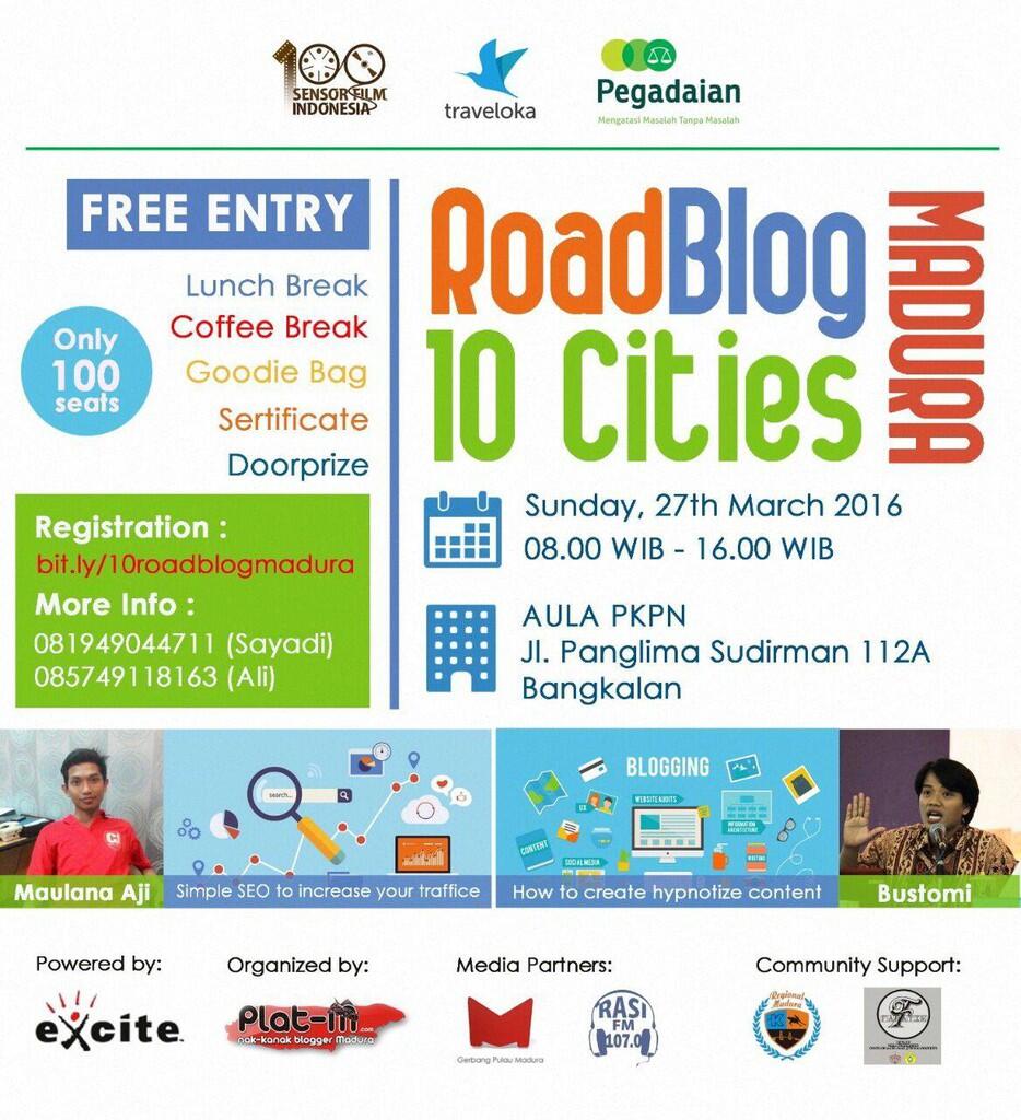 UNDANGAN RoadBlog 10 Cities Madura