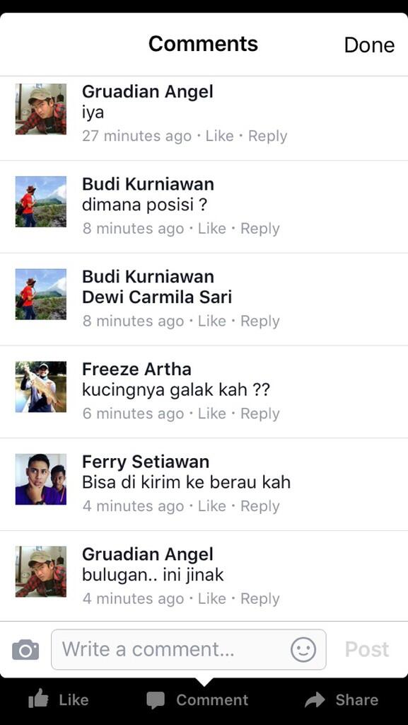 Hewan Dilindungi Diniagakan, Share It!!!