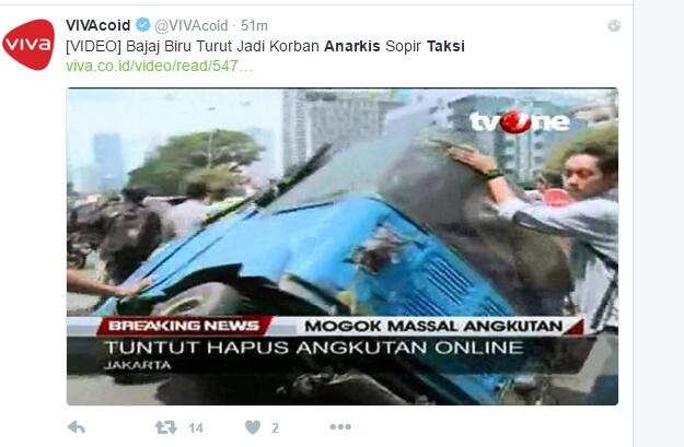 #GueTakutNaikTaksi Aksi Anarkis Demo Sopir Taksi 