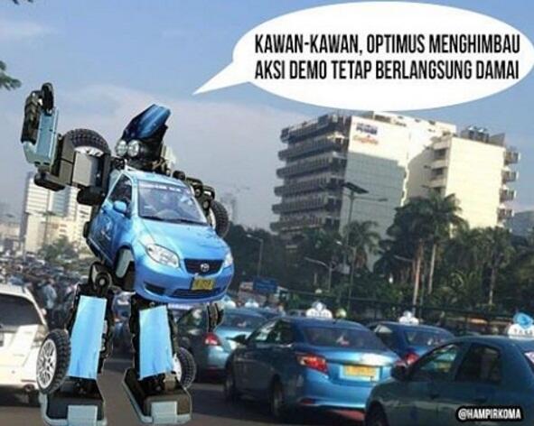 20 MEME Lucu Demo Taksi Biar Gak Keki