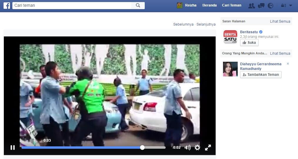 (terbaru) bukti video driver Gojek di gebukin rame rame sama driver BLUEBIRD