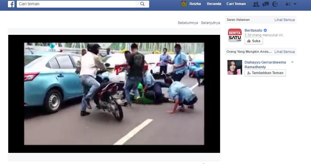 (terbaru) bukti video driver Gojek di gebukin rame rame sama driver BLUEBIRD