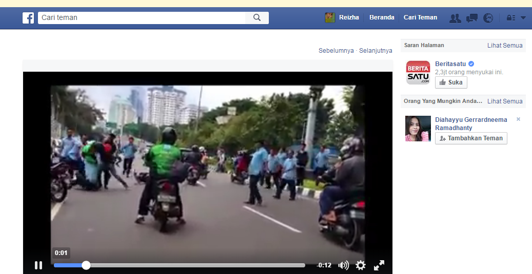 (terbaru) bukti video driver Gojek di gebukin rame rame sama driver BLUEBIRD