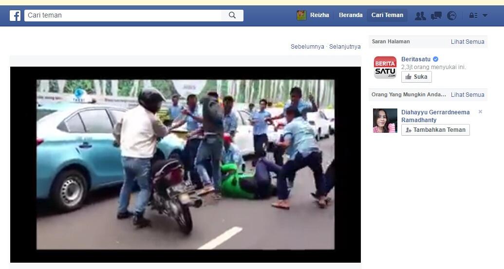 (terbaru) bukti video driver Gojek di gebukin rame rame sama driver BLUEBIRD