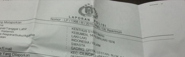 Sopir Blue Bird Lapor Polisi karena Ditembak dengan Senpi oleh Oknum Ojek Onlin