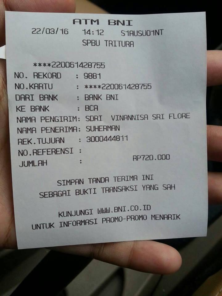 DICARI !! KASUS PENIPUAN TERHADAP SAYA SENILAI 720RB