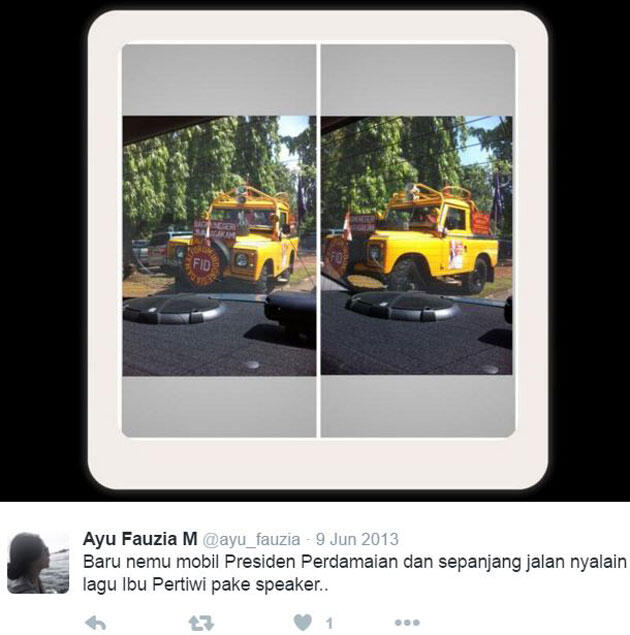 'Presiden Perdamaian' Nyentrik Yang Sering Muncul Di Saat Demo