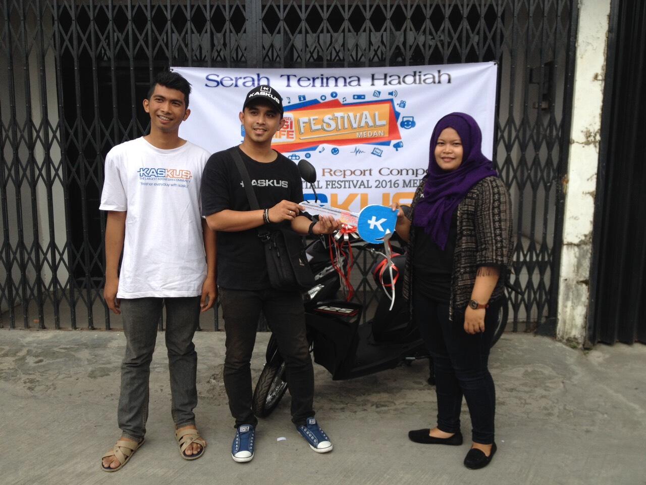 &#91;FR&#93; Penyerahan Hadiah Pemenang FR KASKUS Competition Telkomsel DIGIFEST Medan 2016