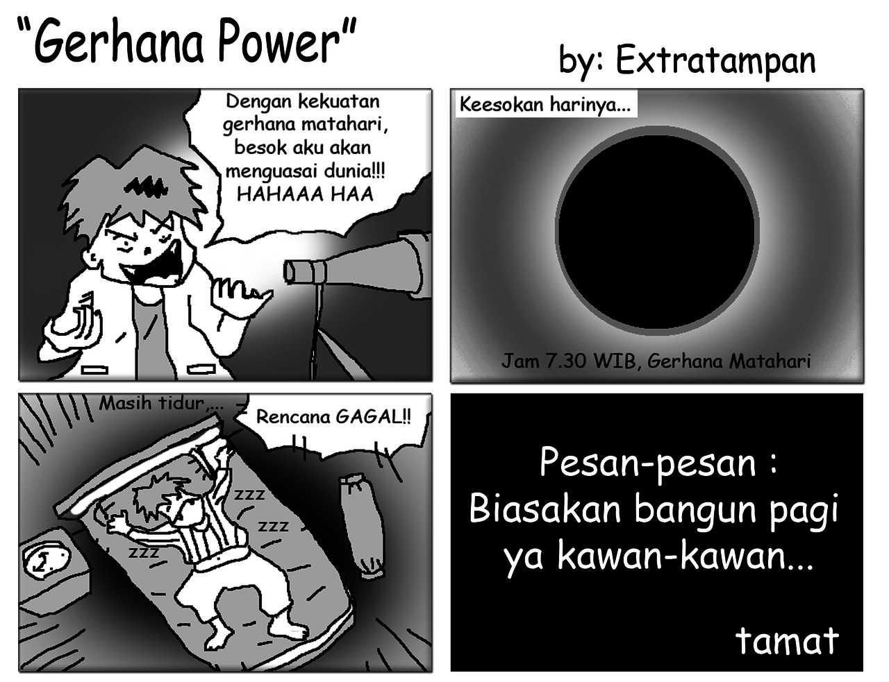 Komik aneh yang tidak lucu, tapi setidaknya yang bikin Tampan 