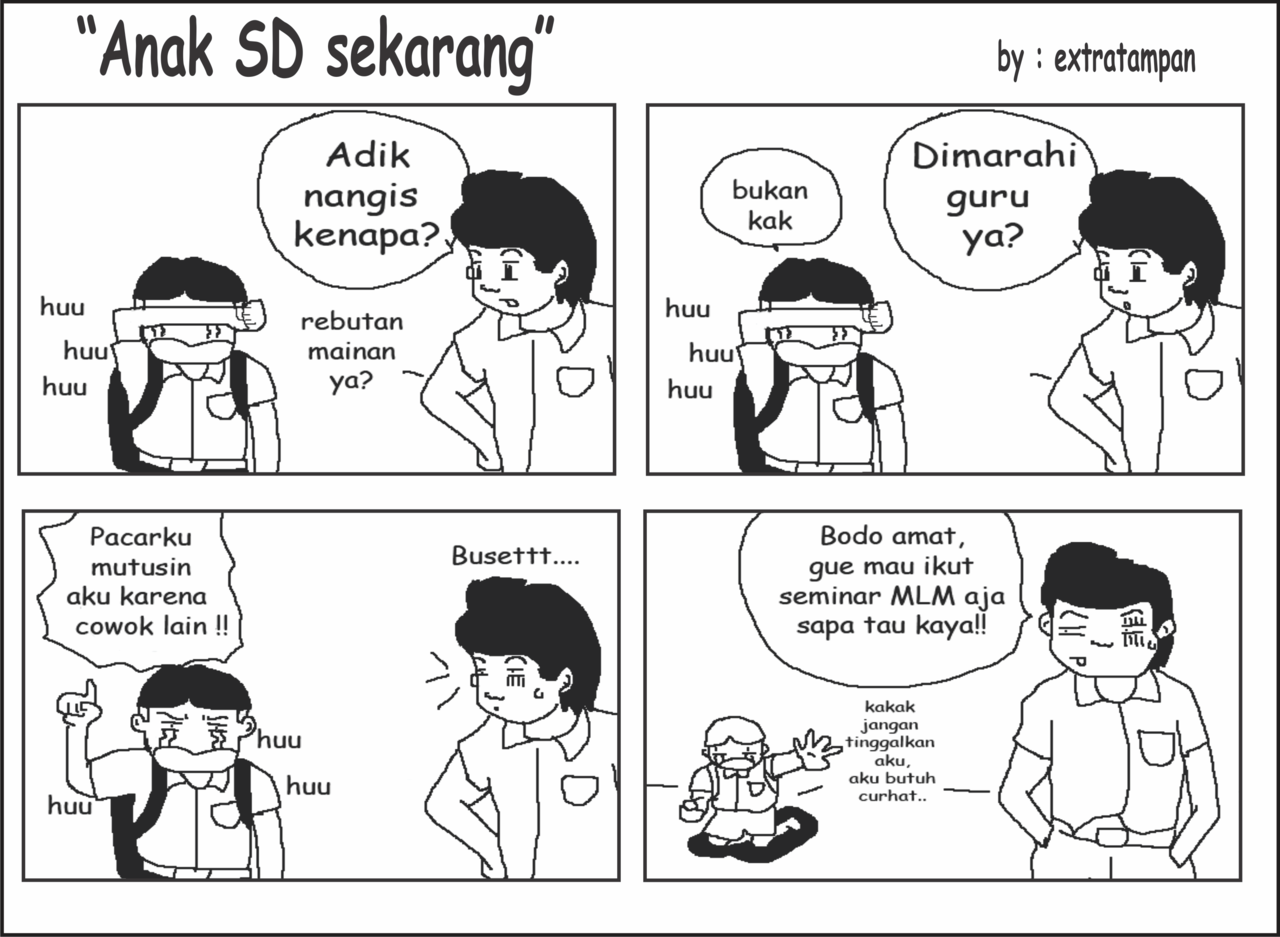 Komik aneh yang tidak lucu, tapi setidaknya yang bikin Tampan 