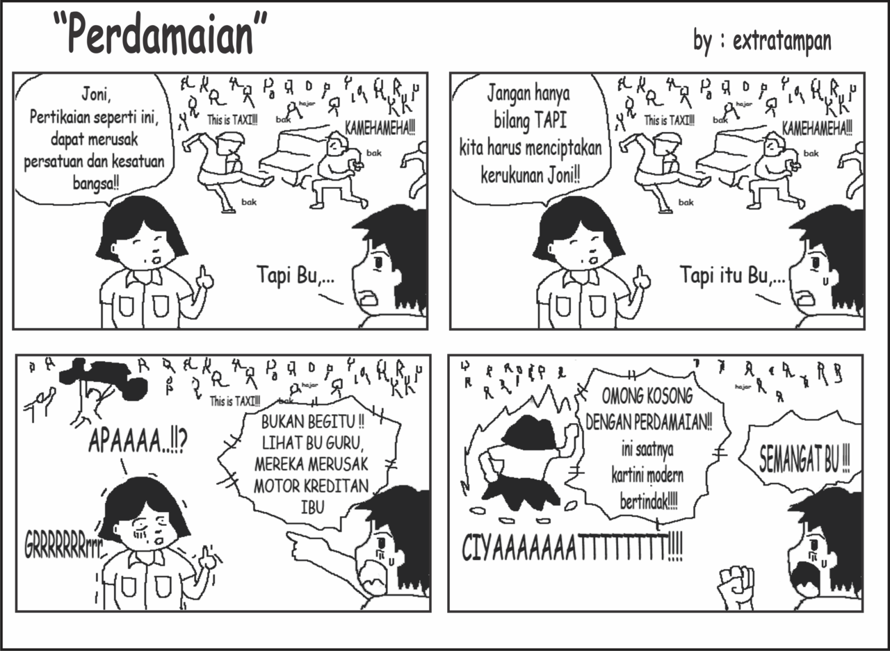 Komik aneh yang tidak lucu, tapi setidaknya yang bikin Tampan 