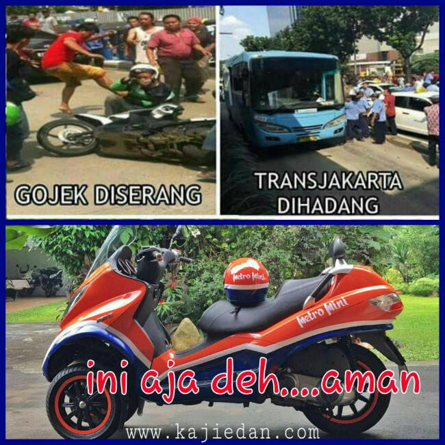 Kesal Demo Taksi, Pria Ini Sulap Motor Jadi 'Metromini'