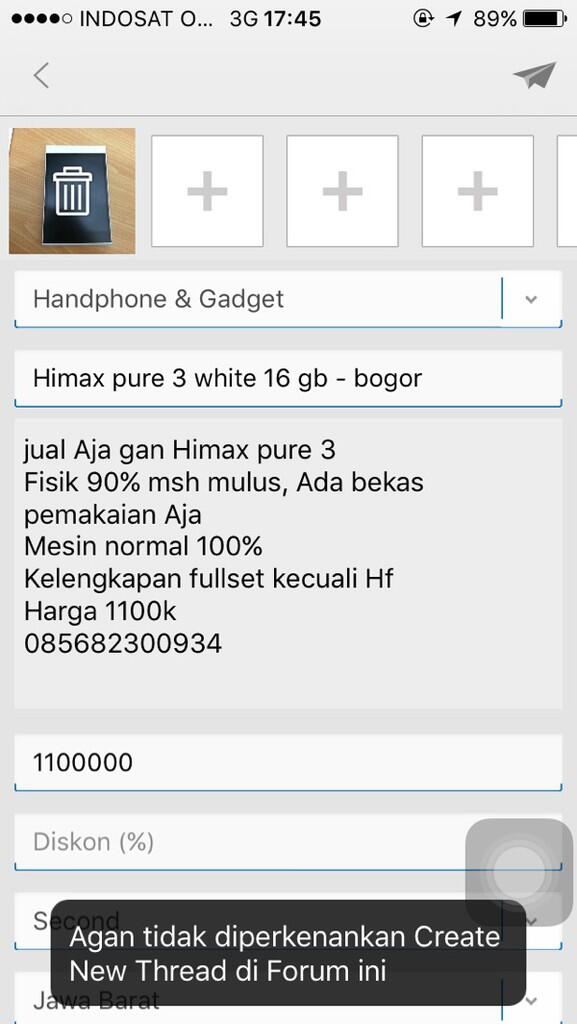 ask ga bisa buat di thread di fjb