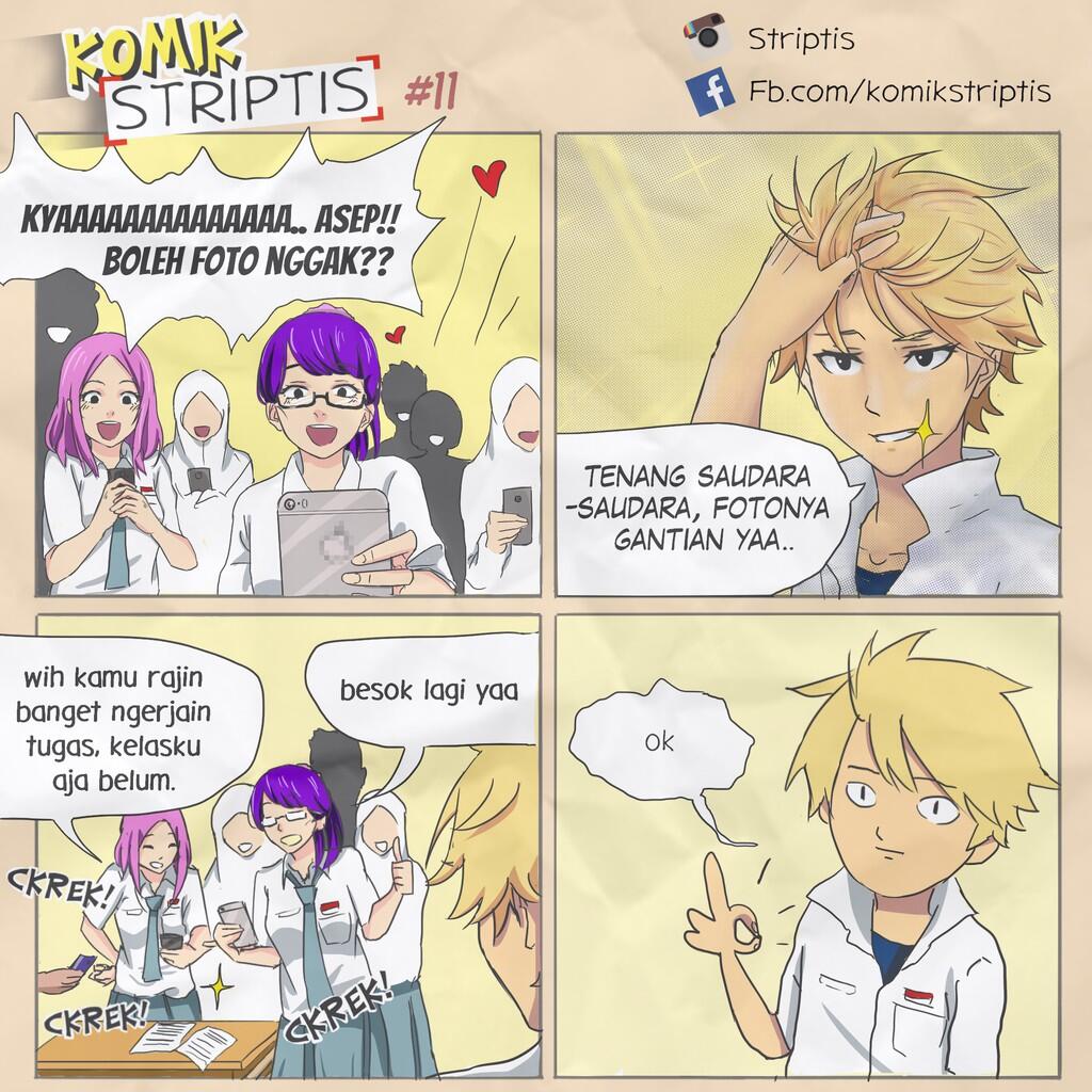 Komik STRIPTIS | Kocaknya masa SMA