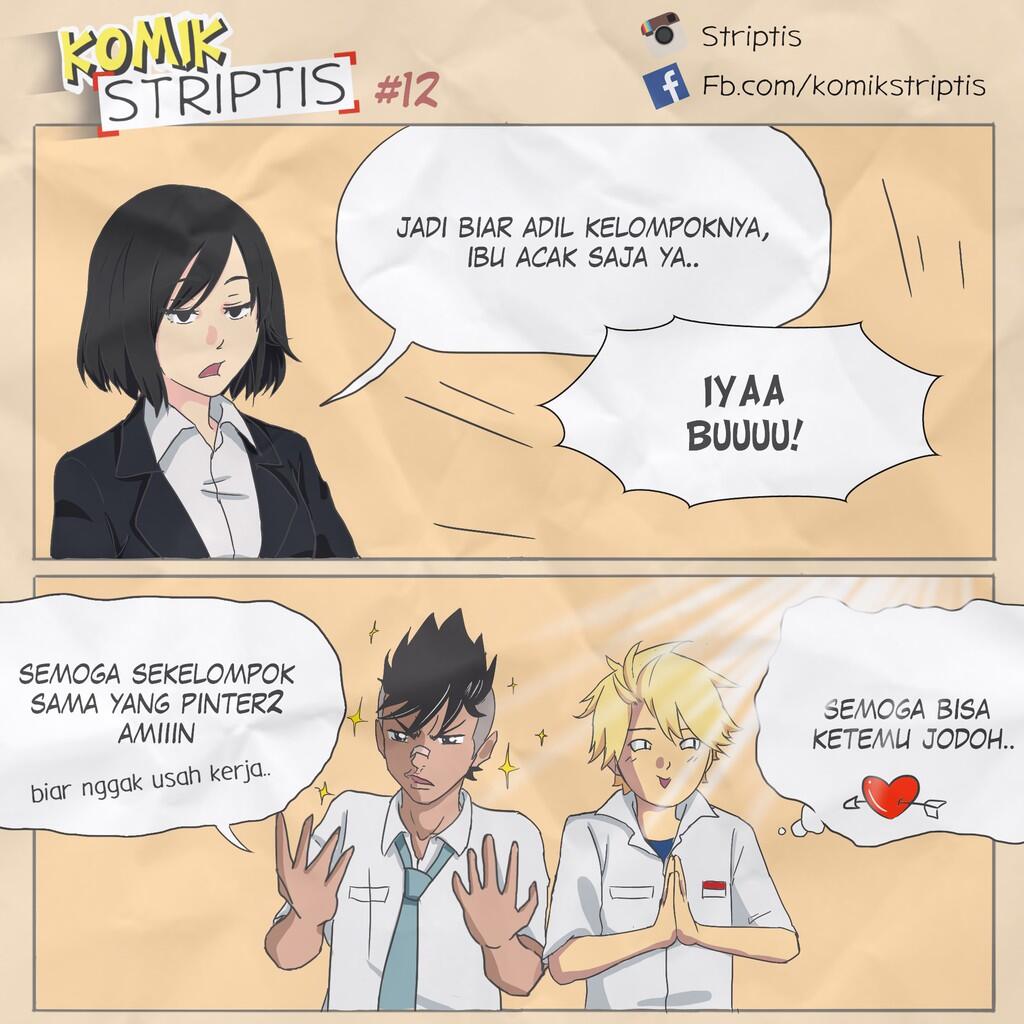 Komik STRIPTIS | Kocaknya masa SMA