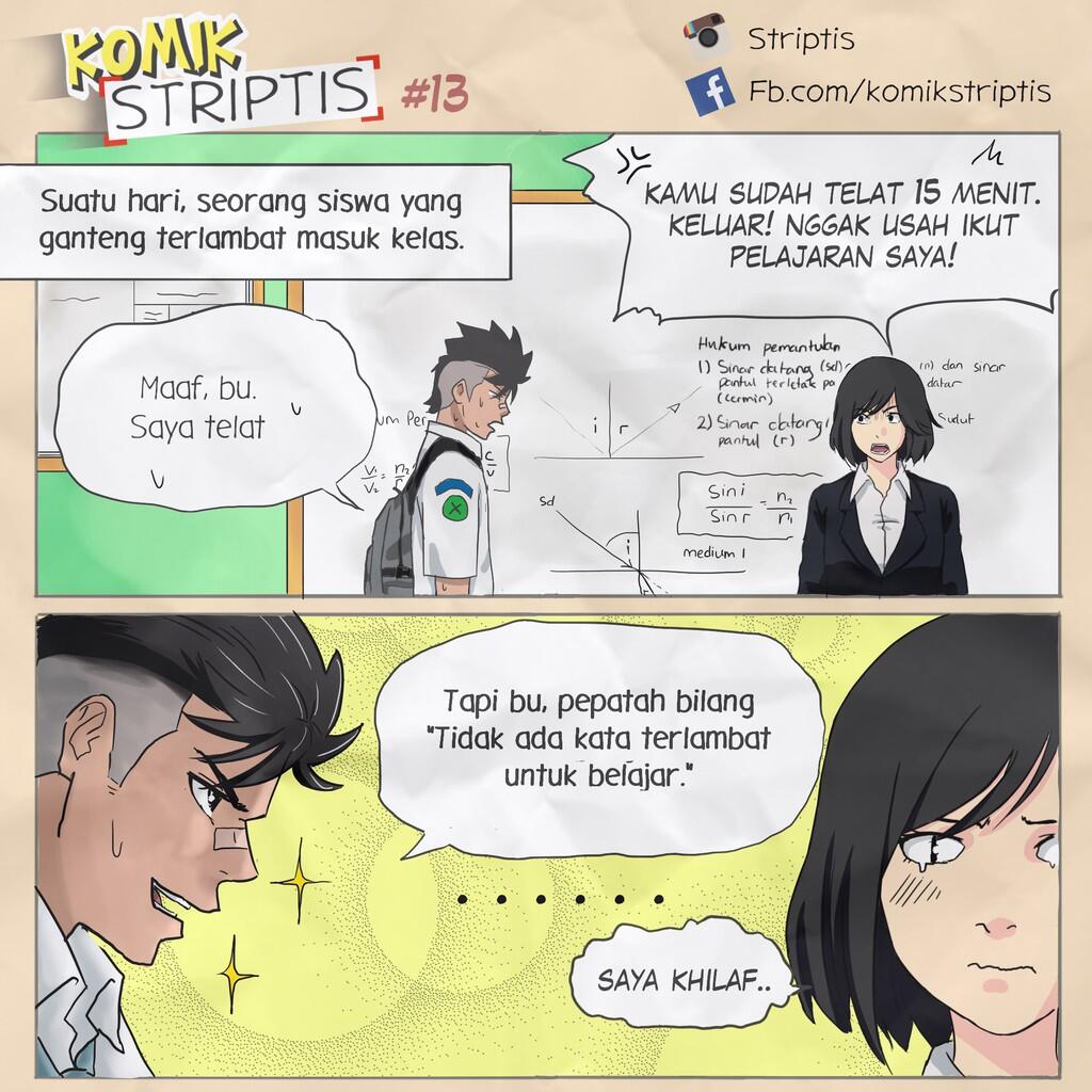 Komik STRIPTIS | Kocaknya masa SMA