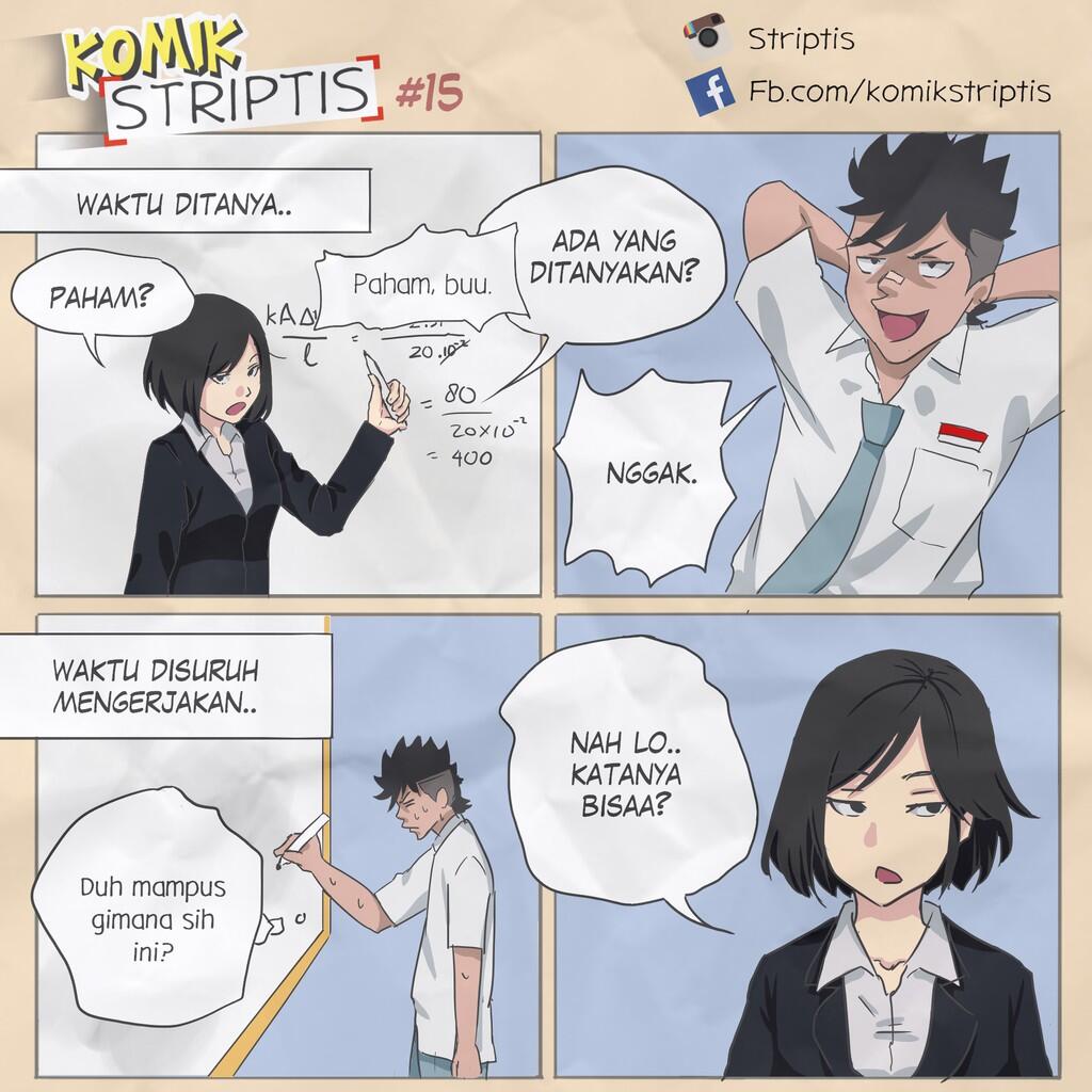 Komik STRIPTIS | Kocaknya masa SMA