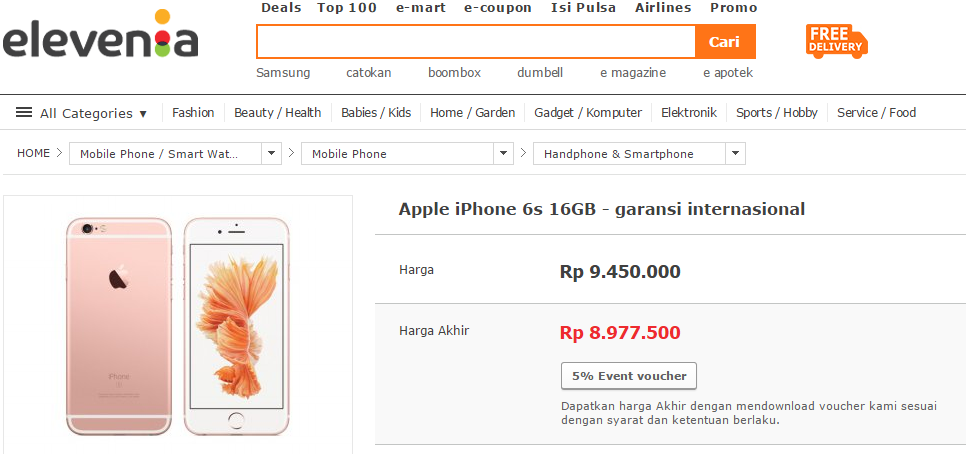 &#91;BEST DEAL&#93; iPhone 6s Garansi Resmi!
