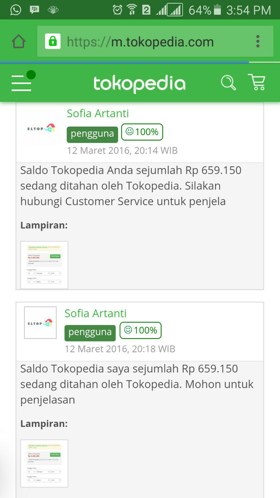 Dana Ditahan TOKOPEDIA