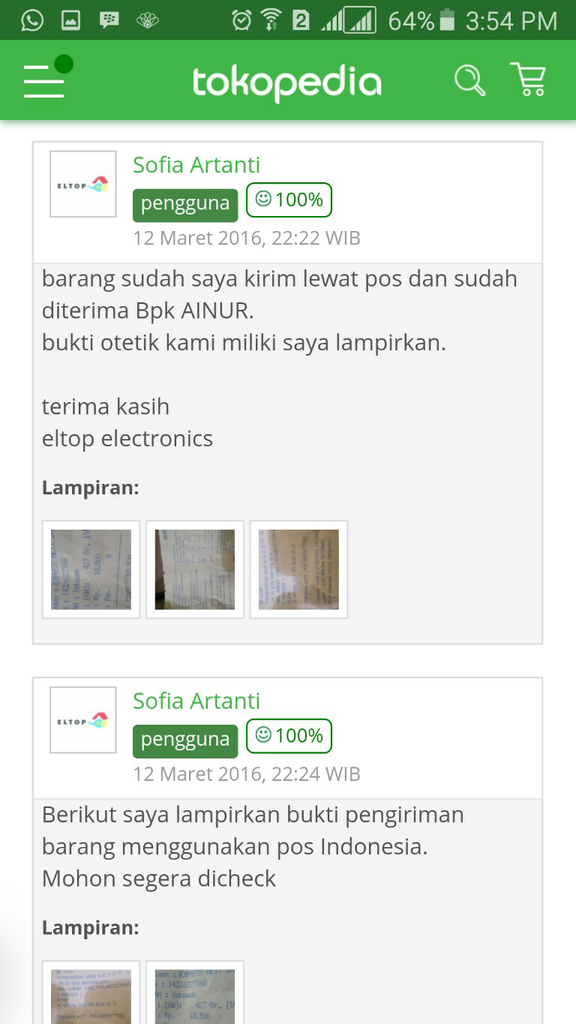 Dana Ditahan TOKOPEDIA