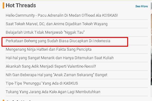 Perkataan Bohong yang Sudah Biasa Diucapkan Di Indonesia