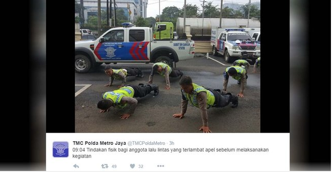 Hukuman untuk polisi bandel dan tak disiplin