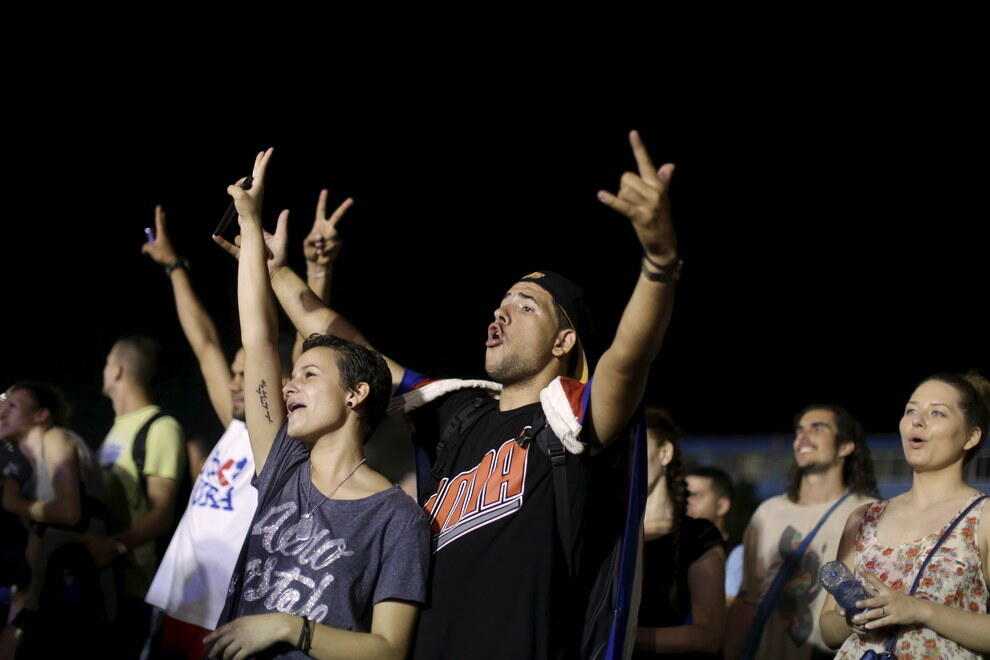 Foto-foto Malam Bersejarah, Konser &quot;The Rolling Stones&quot; di Havana, Kuba