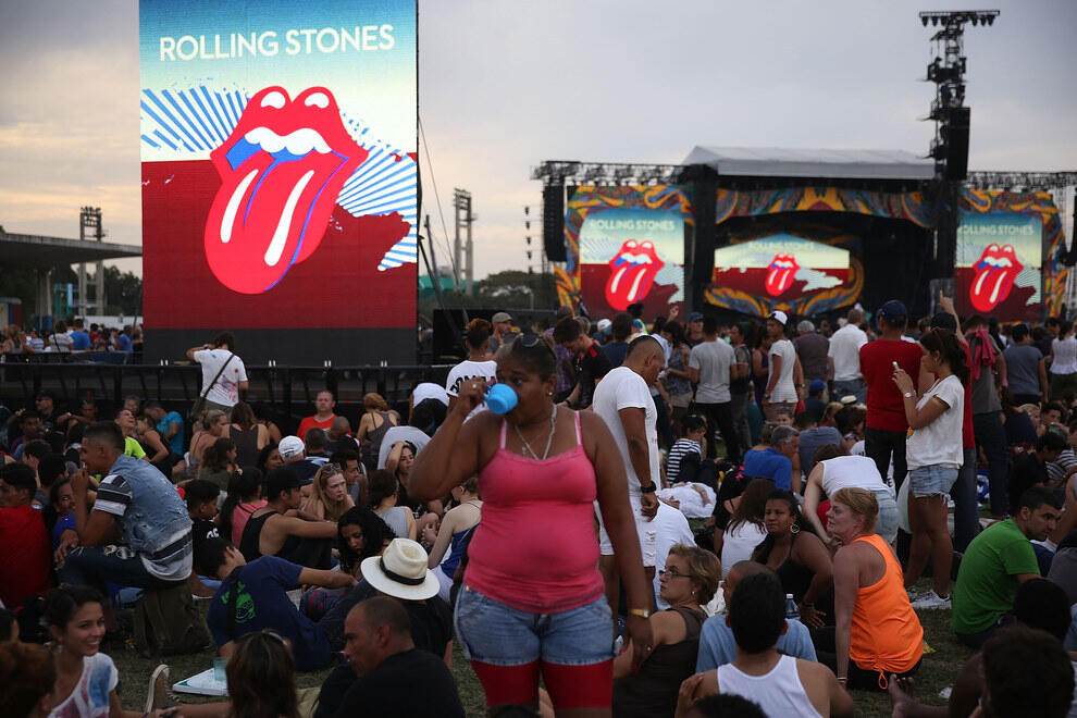 Foto-foto Malam Bersejarah, Konser &quot;The Rolling Stones&quot; di Havana, Kuba