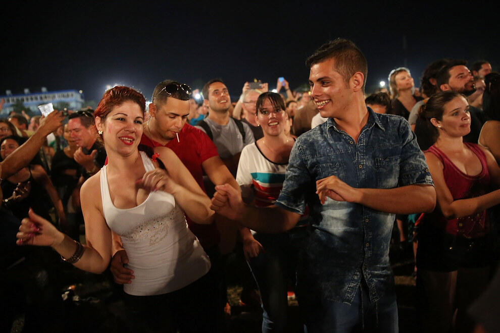 Foto-foto Malam Bersejarah, Konser &quot;The Rolling Stones&quot; di Havana, Kuba