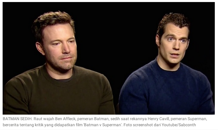 Batman v Superman Sukses Puncaki Box Office Berkat Penggemar