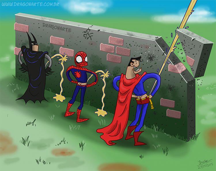 Kumpulan Comic Strip Superhero, Lucu Abis!