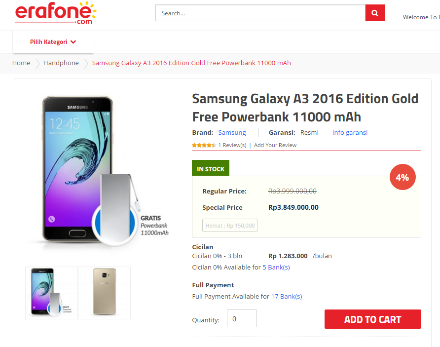 PEMBAHASAN ITEM + PROMO Samsung Galaxy A3 [2016 Edition]