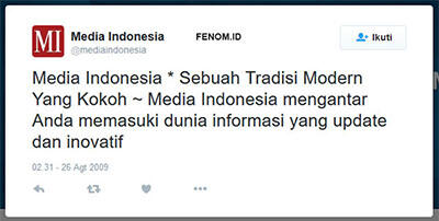 Ini Dia Kicauan Pertama Akun Twitter Media Online dan Televisi di Indonesia