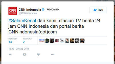 Ini Dia Kicauan Pertama Akun Twitter Media Online dan Televisi di Indonesia