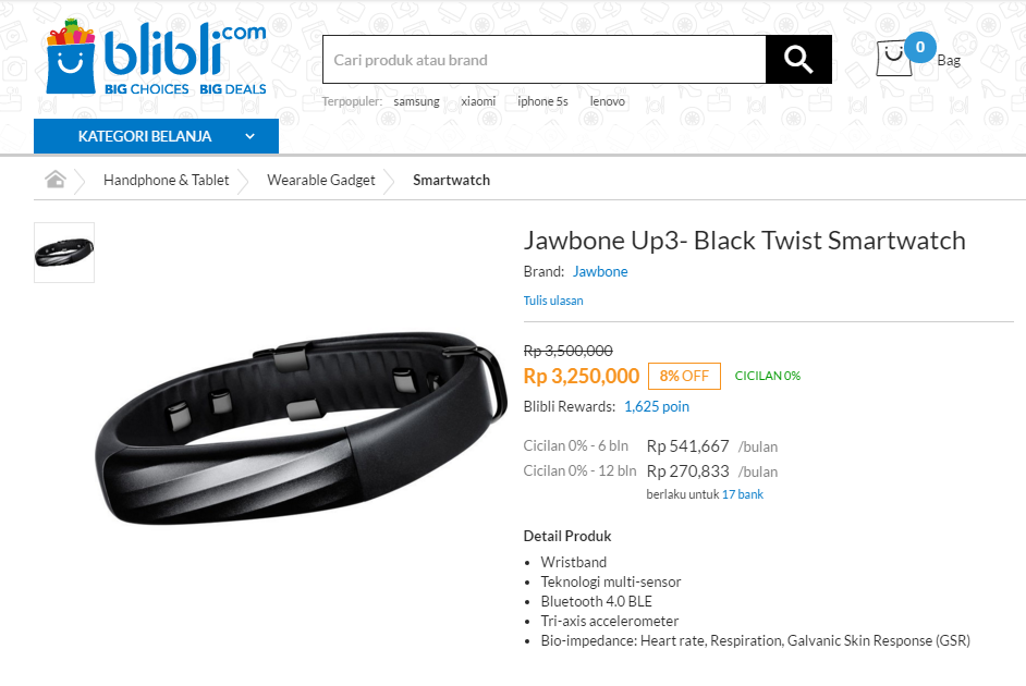 Meet the most in-style SmartBand on a BIG SPECIAL PRICE! JawBone UP3