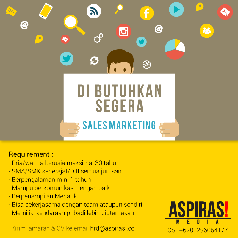 Di Butuhkan Sales Marketing