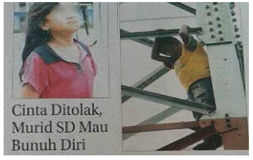 Bocah Kelas 4 SD Ini mau Bunuh Diri Karena Cintanya Ditolak