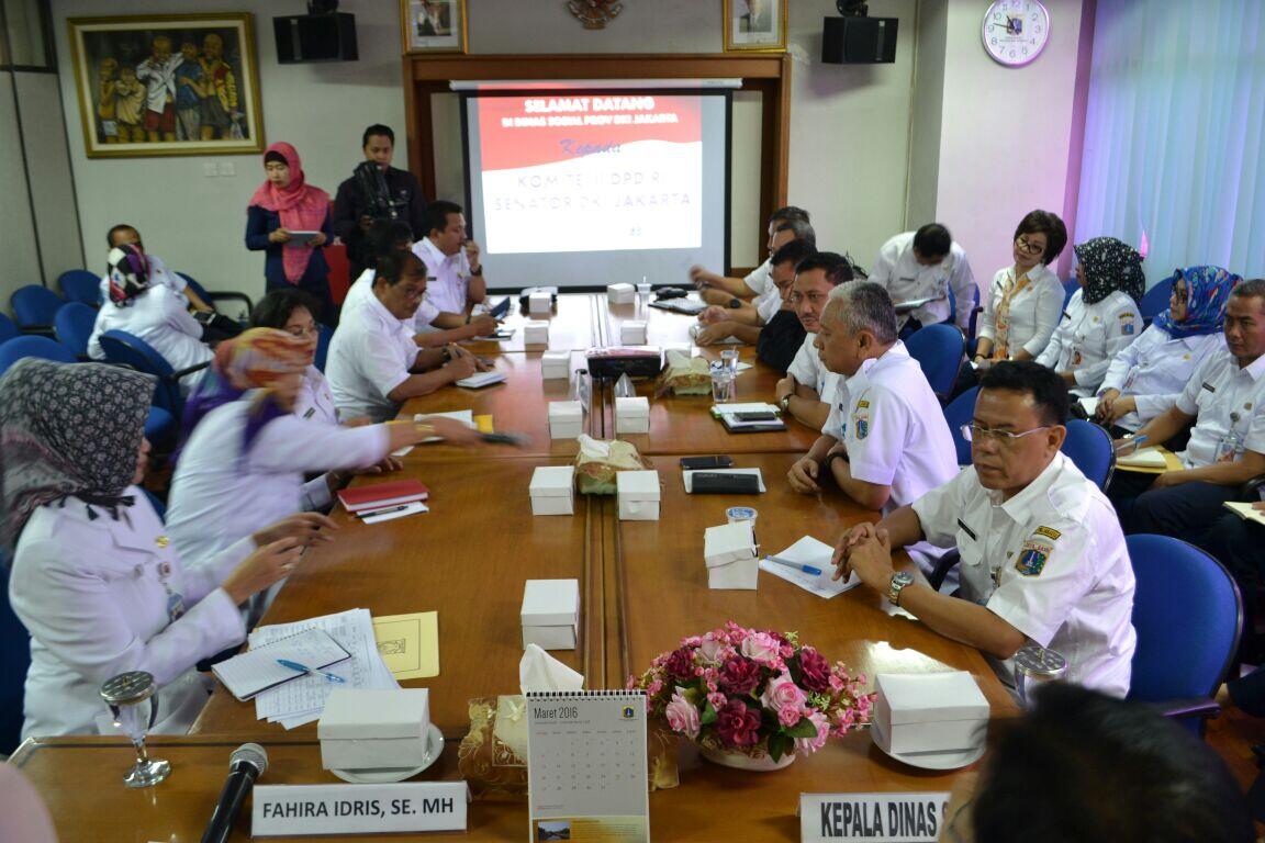 DPD RI Fahira Idris Kunjungi Dinsos DKI