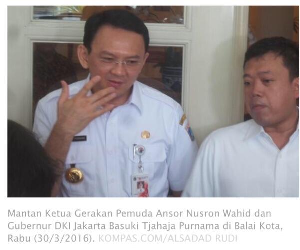 Ketimbang Dhani, Mantan Ketua GP Ansor Lebih Pilih Ahok