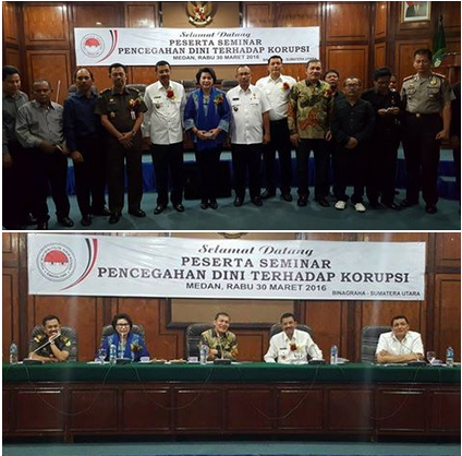 HT. Erry Nuradi, Buka Seminar Pencegahan Dini Terhadap Korupsi