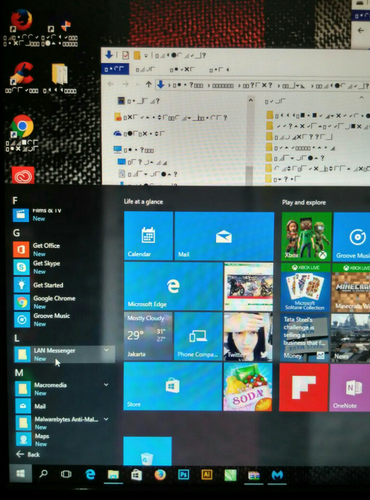 Tolong: Virus Font Komputer Aneh