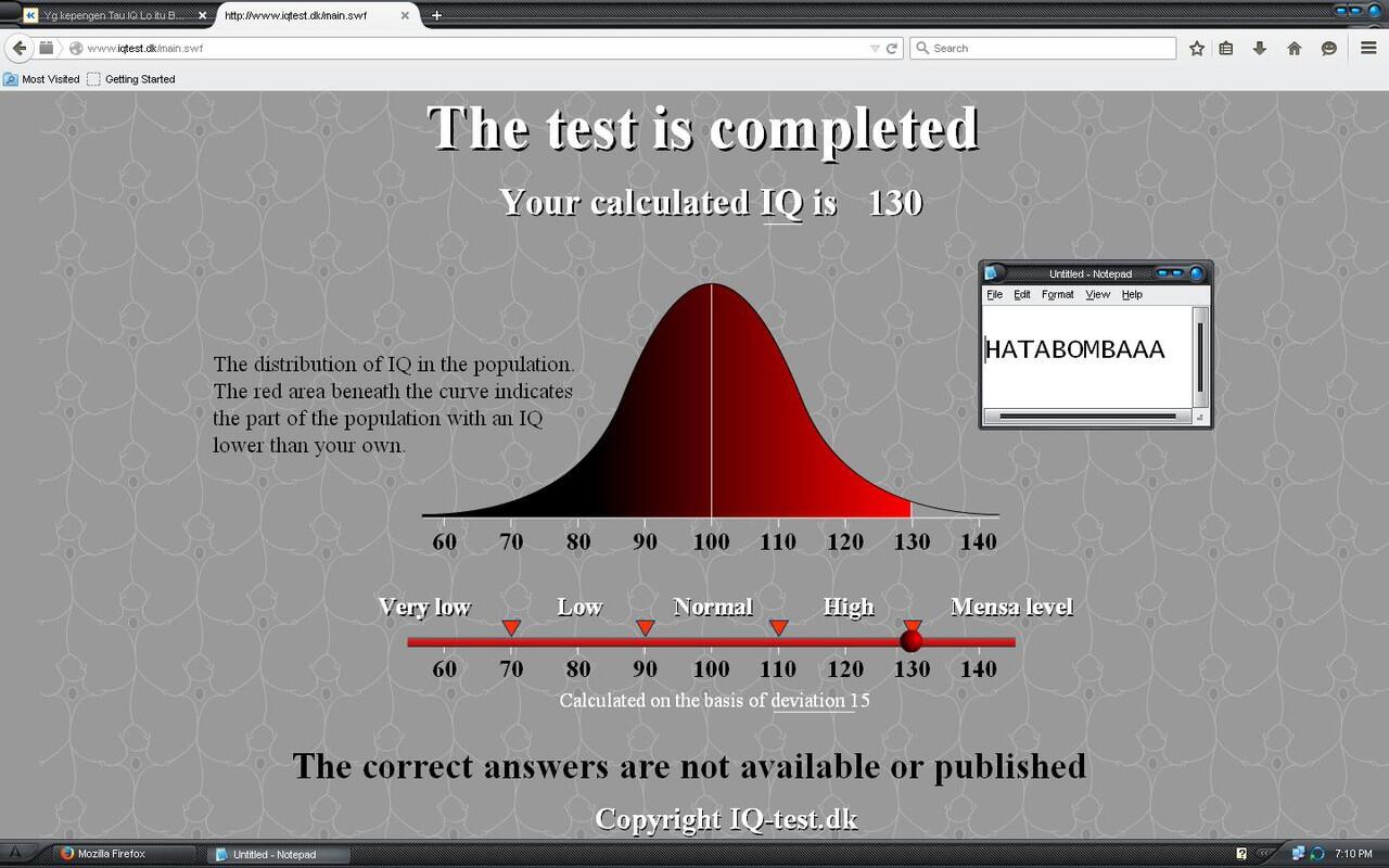 Yang Kepengen Test IQ Secara Gratis Masuk sini