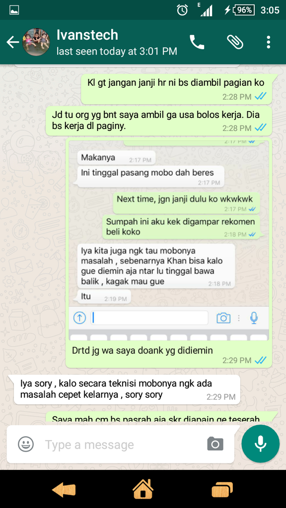 IVANSTECH - Mangga Dua Mall. Lantai 4. Blok B. No 7. Pelayanan ANCUR PARAH