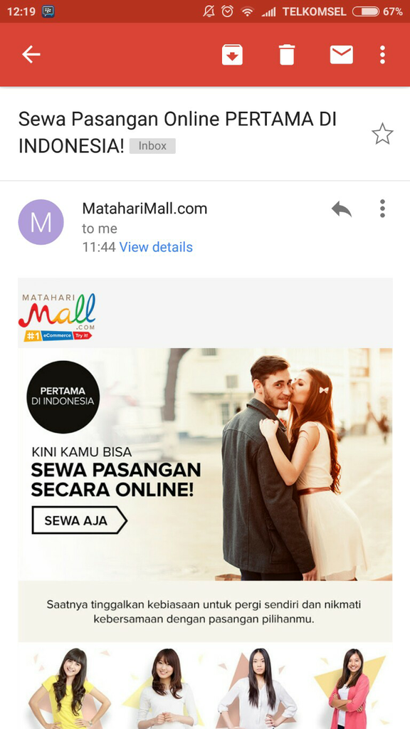 di matah**i mall, bisa sewa pasangan online??