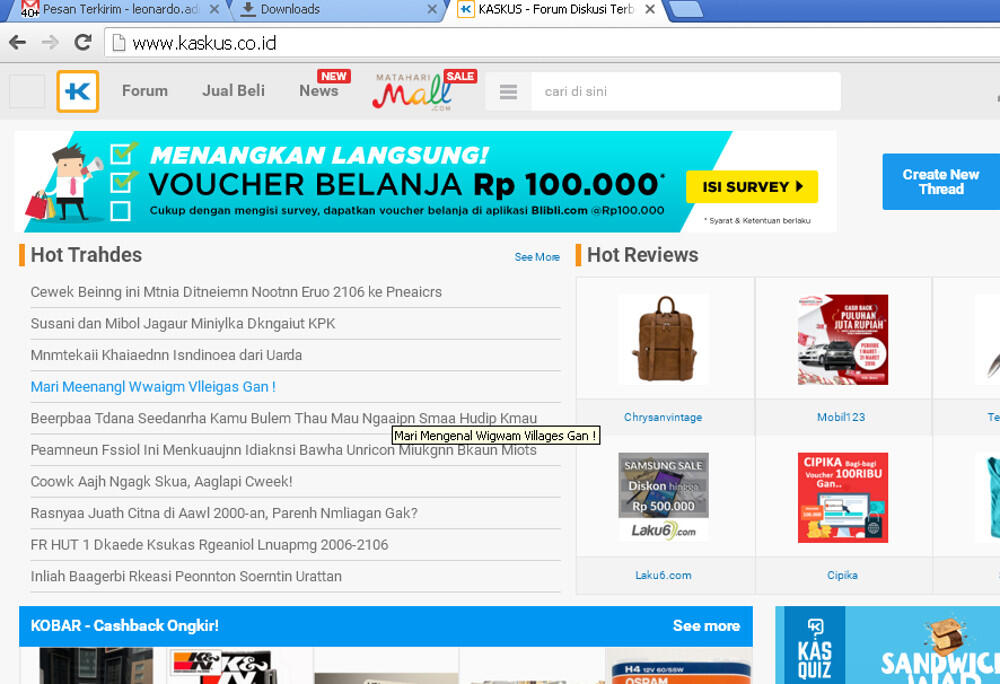 HOT Trit Kaskus Sempet Acakan Hurufnya tadi gan !! ( No SotoSop )