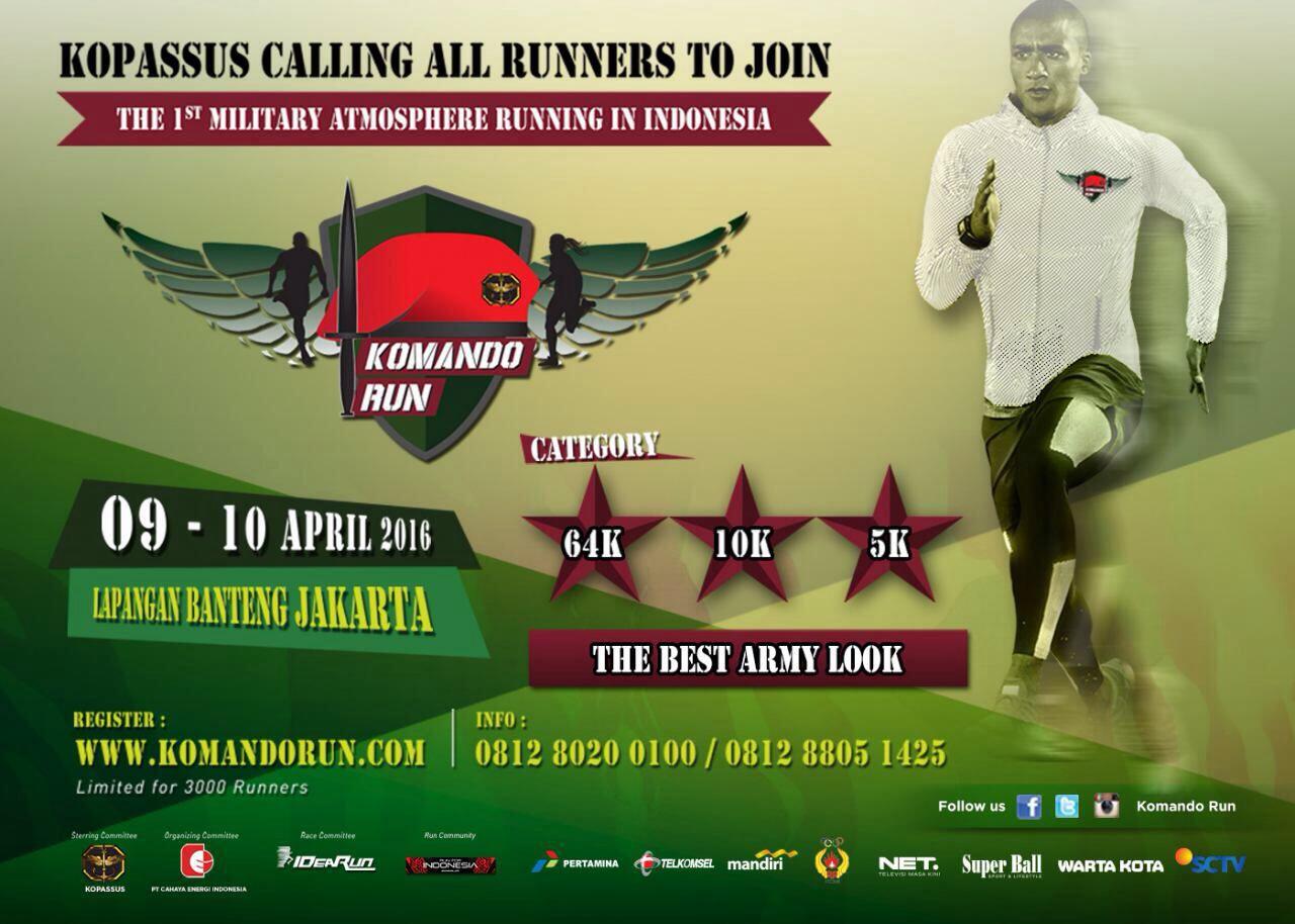 Kaskuser Cijantung dan sekitarnya, Yuk Ikutan Komando Run !