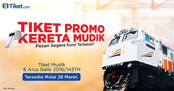 Lebaran Sebentar Lagi, Pesan Tiket Mudik di Tiket.Com Dengan Harga Promo, Gan!